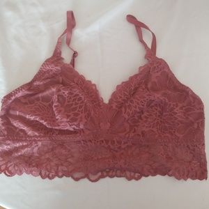 VS Pink Lace bra mauve soft begonia L (A-C)